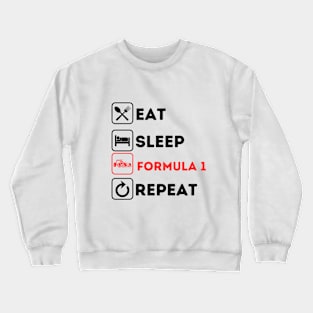 Eat sleep formula repeat Crewneck Sweatshirt